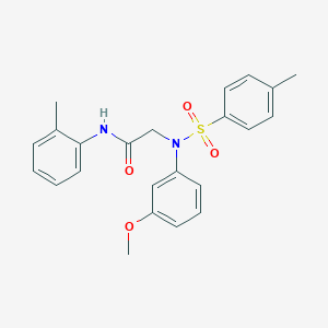 N~2~-(3-methoxyphenyl)-N~1~-(2-methylphenyl)-N~2~-[(4-methylphenyl)sulfonyl]glycinamide