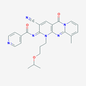 N-[3-cyano-1-(3-isopropoxypropyl)-10-methyl-5-oxo-1,5-dihydro-2H-dipyrido[1,2-a:2,3-d]pyrimidin-2-ylidene]isonicotinamide