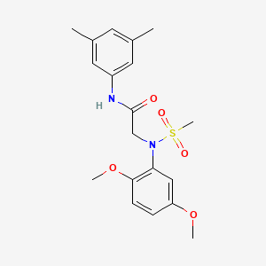 2-(2,5-dimethoxy-N-methylsulfonylanilino)-N-(3,5-dimethylphenyl)acetamide