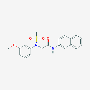 N~2~-(3-methoxyphenyl)-N~2~-(methylsulfonyl)-N~1~-2-naphthylglycinamide