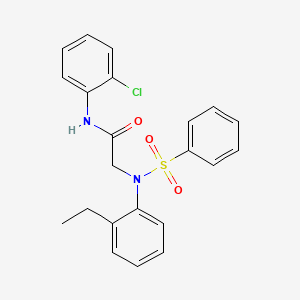 N~1~-(2-chlorophenyl)-N~2~-(2-ethylphenyl)-N~2~-(phenylsulfonyl)glycinamide