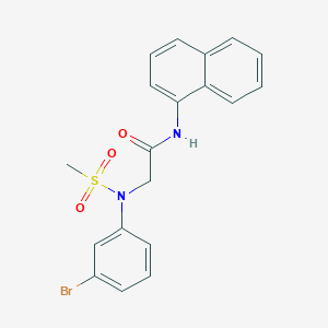 N~2~-(3-bromophenyl)-N~2~-(methylsulfonyl)-N~1~-1-naphthylglycinamide