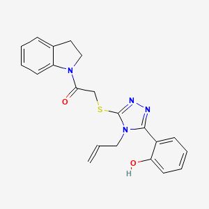 2-(4-allyl-5-{[2-(2,3-dihydro-1H-indol-1-yl)-2-oxoethyl]thio}-4H-1,2,4-triazol-3-yl)phenol