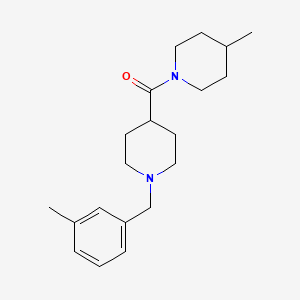 4-methyl-1-{[1-(3-methylbenzyl)-4-piperidinyl]carbonyl}piperidine