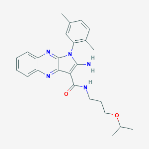 2-amino-1-(2,5-dimethylphenyl)-N-(3-isopropoxypropyl)-1H-pyrrolo[2,3-b]quinoxaline-3-carboxamide