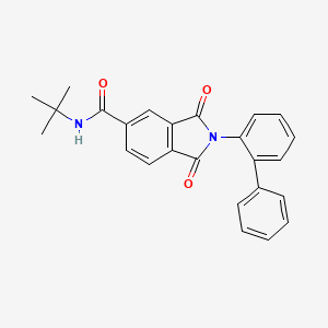 2-(2-biphenylyl)-N-(tert-butyl)-1,3-dioxo-5-isoindolinecarboxamide