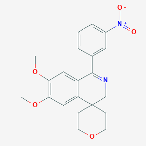 6,7-dimethoxy-1-(3-nitrophenyl)spiro[3H-isoquinoline-4,4'-oxane]