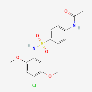 N-(4-{[(4-chloro-2,5-dimethoxyphenyl)amino]sulfonyl}phenyl)acetamide