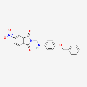 2-({[4-(benzyloxy)phenyl]amino}methyl)-5-nitro-1H-isoindole-1,3(2H)-dione