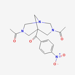 (3,7-diacetyl-1,3,7-triazabicyclo[3.3.1]non-5-yl)(4-nitrophenyl)methanone