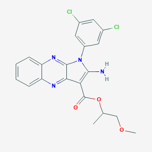 2-methoxy-1-methylethyl 2-amino-1-(3,5-dichlorophenyl)-1H-pyrrolo[2,3-b]quinoxaline-3-carboxylate