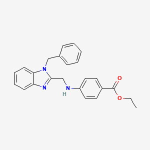 ethyl 4-{[(1-benzyl-1H-benzimidazol-2-yl)methyl]amino}benzoate