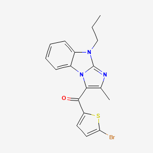 (5-bromo-2-thienyl)(2-methyl-9-propyl-9H-imidazo[1,2-a]benzimidazol-3-yl)methanone