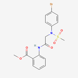 methyl 2-[[2-(4-bromo-N-methylsulfonylanilino)acetyl]amino]benzoate