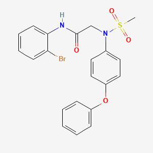 N~1~-(2-bromophenyl)-N~2~-(methylsulfonyl)-N~2~-(4-phenoxyphenyl)glycinamide