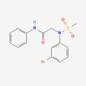 N~2~-(3-bromophenyl)-N~2~-(methylsulfonyl)-N~1~-phenylglycinamide