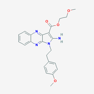 molecular formula C23H24N4O4 B356755 2-methoxyethyl 2-amino-1-[2-(4-methoxyphenyl)ethyl]-1H-pyrrolo[2,3-b]quinoxaline-3-carboxylate CAS No. 497943-74-5