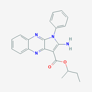 Butan-2-yl 2-amino-1-phenylpyrrolo[3,2-b]quinoxaline-3-carboxylate