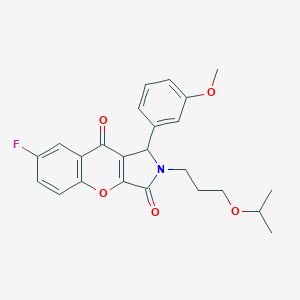 7-Fluoro-2-(3-isopropoxypropyl)-1-(3-methoxyphenyl)-1,2-dihydrochromeno[2,3-c]pyrrole-3,9-dione