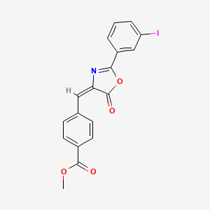 methyl 4-{[2-(3-iodophenyl)-5-oxo-1,3-oxazol-4(5H)-ylidene]methyl}benzoate