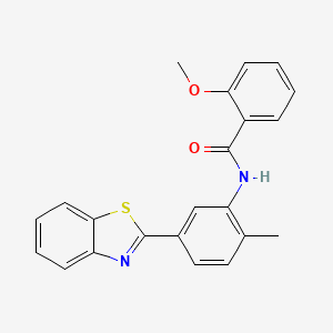 N-[5-(1,3-benzothiazol-2-yl)-2-methylphenyl]-2-methoxybenzamide