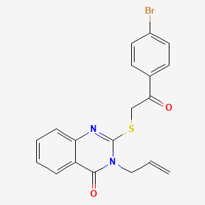 3-allyl-2-{[2-(4-bromophenyl)-2-oxoethyl]thio}-4(3H)-quinazolinone