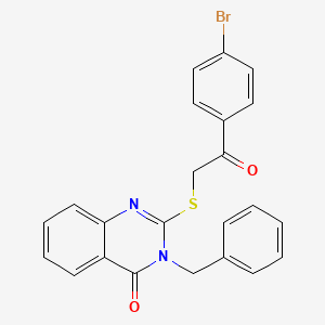 3-benzyl-2-{[2-(4-bromophenyl)-2-oxoethyl]thio}-4(3H)-quinazolinone