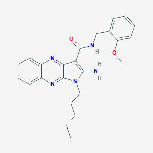 2-amino-N-(2-methoxybenzyl)-1-pentyl-1H-pyrrolo[2,3-b]quinoxaline-3-carboxamide