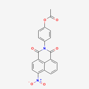 [4-(6-nitro-1,3-dioxobenzo[de]isoquinolin-2-yl)phenyl] acetate