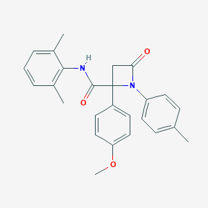 N-(2,6-dimethylphenyl)-2-(4-methoxyphenyl)-1-(4-methylphenyl)-4-oxo-2-azetidinecarboxamide