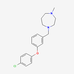 1-[[3-(4-Chlorophenoxy)phenyl]methyl]-4-methyl-1,4-diazepane