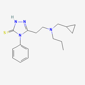 5-{2-[(cyclopropylmethyl)(propyl)amino]ethyl}-4-phenyl-2,4-dihydro-3H-1,2,4-triazole-3-thione