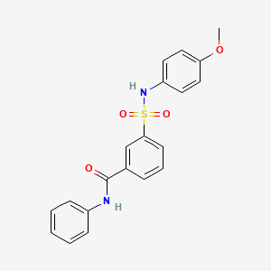 3-[(4-methoxyphenyl)sulfamoyl]-N-phenylbenzamide