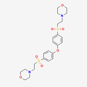 4-[2-[4-[4-(2-Morpholin-4-ylethylsulfonyl)phenoxy]phenyl]sulfonylethyl]morpholine