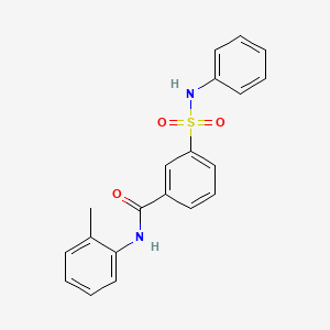 N-(2-methylphenyl)-3-(phenylsulfamoyl)benzamide