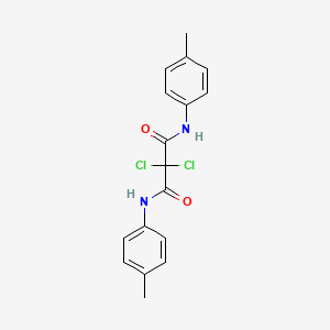 molecular formula C17H16Cl2N2O2 B3567816 Propanediamide, 2,2-dichloro-N,N'-bis(4-methylphenyl)- CAS No. 61922-27-8