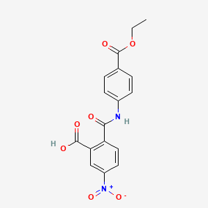 2-[(4-Ethoxycarbonylphenyl)carbamoyl]-5-nitrobenzoic acid