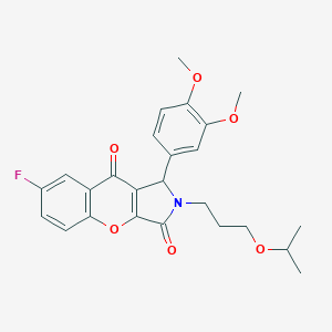 1-(3,4-Dimethoxyphenyl)-7-fluoro-2-(3-isopropoxypropyl)-1,2-dihydrochromeno[2,3-c]pyrrole-3,9-dione