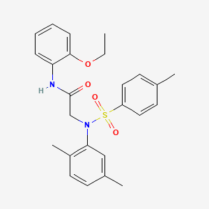 2-(2,5-dimethyl-N-(4-methylphenyl)sulfonylanilino)-N-(2-ethoxyphenyl)acetamide