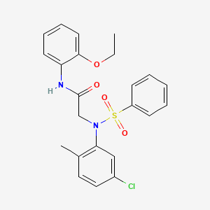 N~2~-(5-chloro-2-methylphenyl)-N~1~-(2-ethoxyphenyl)-N~2~-(phenylsulfonyl)glycinamide