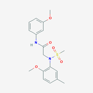 N~2~-(2-methoxy-5-methylphenyl)-N~1~-(3-methoxyphenyl)-N~2~-(methylsulfonyl)glycinamide