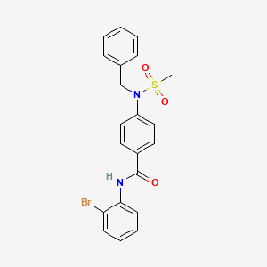 4-[benzyl(methylsulfonyl)amino]-N-(2-bromophenyl)benzamide