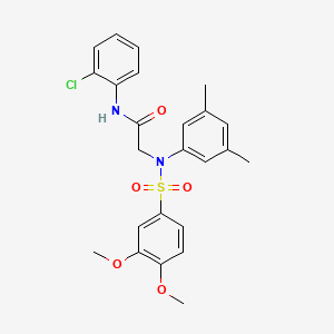 N-(2-chlorophenyl)-N~2~-[(3,4-dimethoxyphenyl)sulfonyl]-N~2~-(3,5-dimethylphenyl)glycinamide