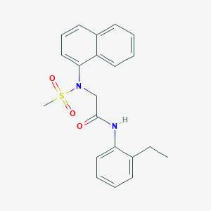 N~1~-(2-ethylphenyl)-N~2~-(methylsulfonyl)-N~2~-1-naphthylglycinamide