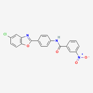 N-[4-(5-chloro-1,3-benzoxazol-2-yl)phenyl]-3-nitrobenzamide