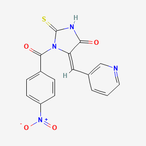 1-(4-nitrobenzoyl)-5-(3-pyridinylmethylene)-2-thioxo-4-imidazolidinone
