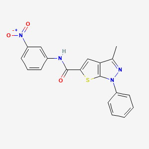 3-methyl-N-(3-nitrophenyl)-1-phenyl-1H-thieno[2,3-c]pyrazole-5-carboxamide