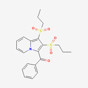 [1,2-bis(propylsulfonyl)-3-indolizinyl](phenyl)methanone