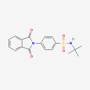molecular formula C18H18N2O4S B3568365 N-(tert-butyl)-4-(1,3-dioxo-1,3-dihydro-2H-isoindol-2-yl)benzenesulfonamide 
