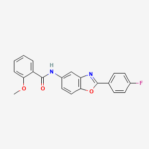 N-[2-(4-fluorophenyl)-1,3-benzoxazol-5-yl]-2-methoxybenzamide